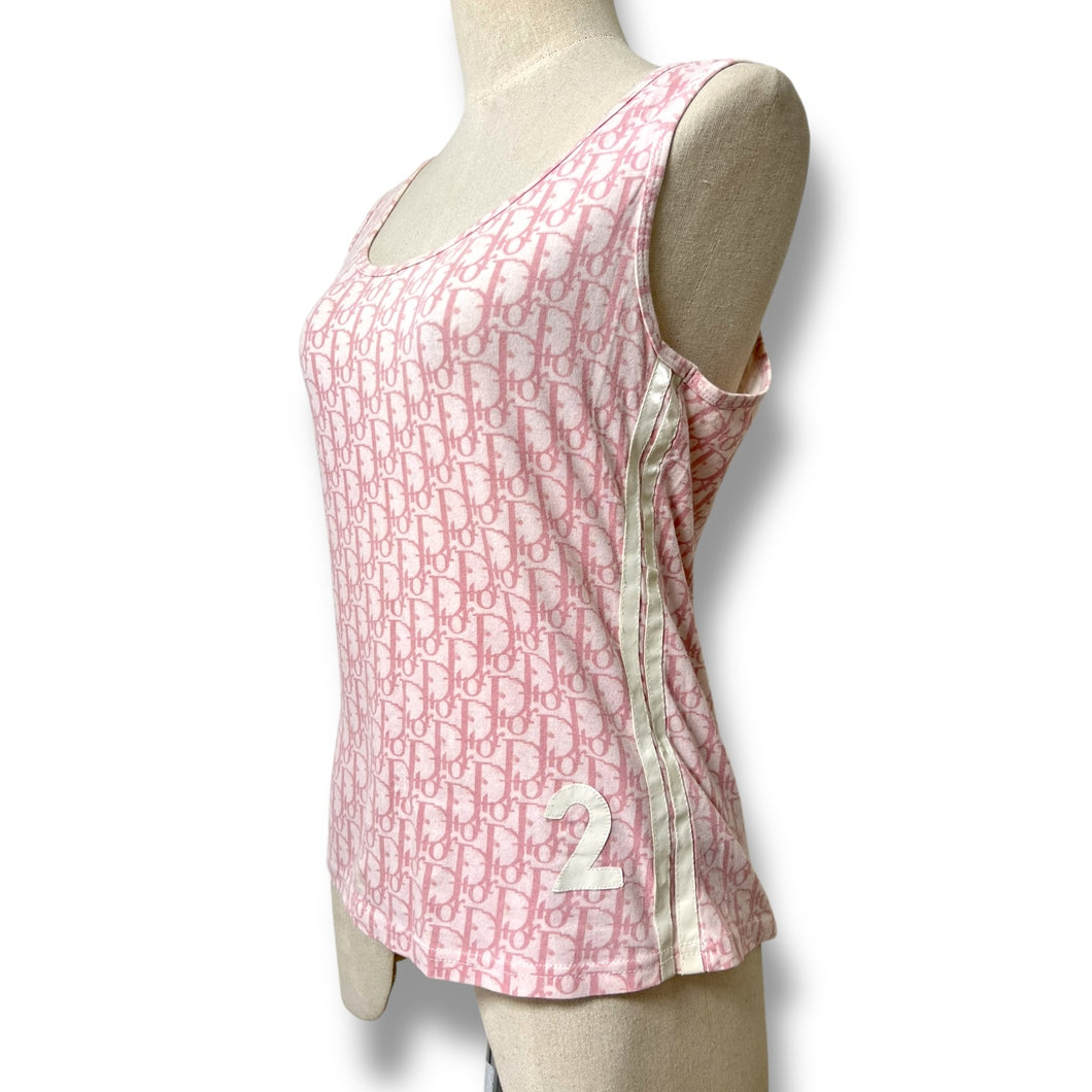 Christian Dior Pink Oblique Tank Top