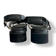 Load image into Gallery viewer, Oriental Traffic Black Platform Sandals with Pearl Buckles
