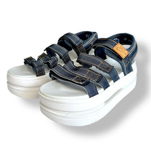 Load image into Gallery viewer, Nike Air Force 1 Sandals – Denim Edition
