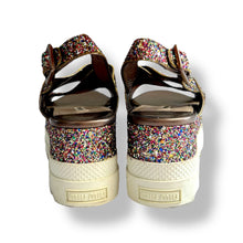 Load image into Gallery viewer, Miu Miu Multicolour Glitter Platform Sandals

