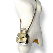 Load image into Gallery viewer, Coach Sammy Top Handle 12 in Gold Mirror Leather (2023 Collection) New with Tags
