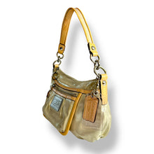 Load image into Gallery viewer, Coach Poppy Sparkle Leather Groovy Handbag in Champagne (c. 2000s–2010s)
