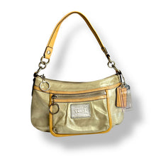 Load image into Gallery viewer, Coach Poppy Sparkle Leather Groovy Handbag in Champagne (c. 2000s–2010s)
