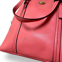 Load image into Gallery viewer, Coach Cora Satchel – Coral Saffiano Leather (c. 2010s)
