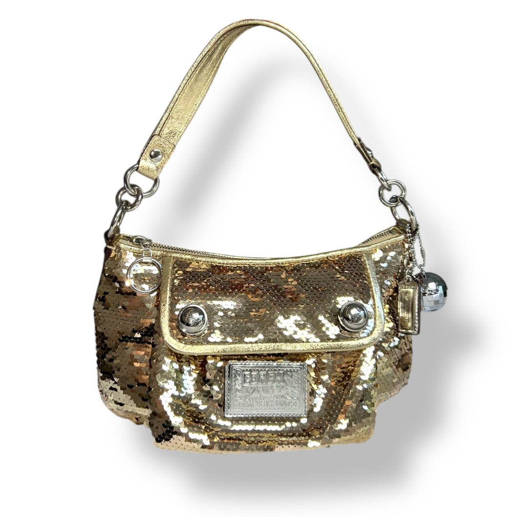 Coach Poppy Gold Sequin Spotlight Bag (c. 2010)