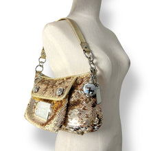 Load image into Gallery viewer, Coach Poppy Gold Sequin Spotlight Bag (c. 2010)
