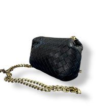 Load image into Gallery viewer, Bottega Veneta Black Intrecciato Leather Chain Mini Bag
