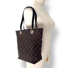 Load image into Gallery viewer, Gucci GG Monogram Canvas &amp; Leather Tote Bag
