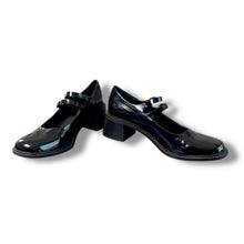 Load image into Gallery viewer, Zara Black Patent Leather Double-Strap Mary Janes, EU 39 💋
