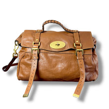 Load image into Gallery viewer, Mulberry Alexa Top-Handle Bag in Oak Leather
