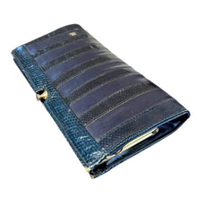 Load image into Gallery viewer, Vintage Charles Jourdan Paris Snakeskin &amp; Leather Clutch, c. 1970s–80s
