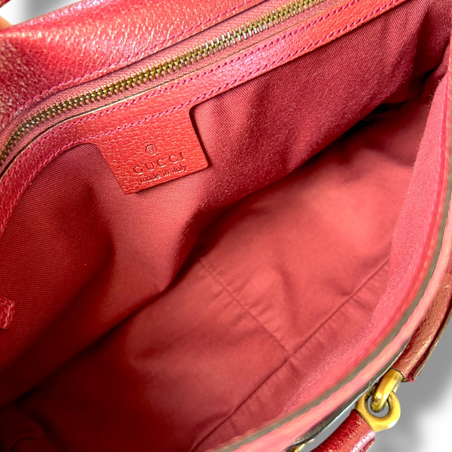 Vintage Gucci GG Canvas Horsebit Shoulder Bag in Pink, Tom Ford