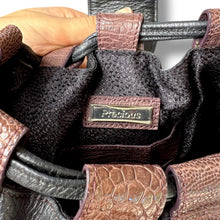 Load image into Gallery viewer, Vintage Ostrich Leg &amp; Leather Shoulder Bag
