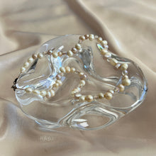 Load image into Gallery viewer, Vintage Freshwater Pearl Necklace with Crystal Spacers, c. 1980s–1990s
