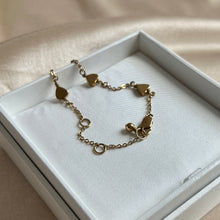 Load image into Gallery viewer, Christian Dior Gold-Tone Heart Charm Bracelet, Early 2000s
