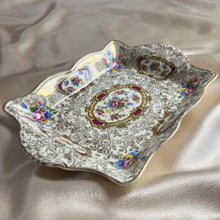 Load image into Gallery viewer, James Kent “Pompadour” Decorative Serving Plates – Set of Two, England, c. 1950s–1960s
