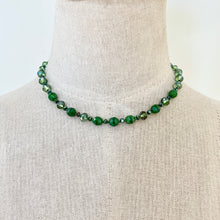Load image into Gallery viewer, Vintage Emerald &amp; Peridot Glass Bead Necklace
