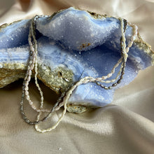 Load image into Gallery viewer, Vintage Three-Strand Freshwater Seed Pearl Necklace with Matching Bracelet
