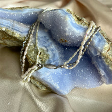Load image into Gallery viewer, Vintage Three-Strand Freshwater Seed Pearl Necklace with Matching Bracelet
