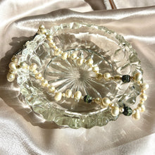 Load image into Gallery viewer, Vintage Freshwater Pearl Necklace with Balinese-Style Silver Beads
