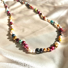 Load image into Gallery viewer, Vintage Multicolour Freshwater Pearl Necklace
