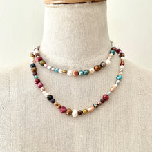 Load image into Gallery viewer, Vintage Multicolour Freshwater Pearl Necklace
