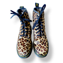 Load image into Gallery viewer, Vintage Leopard Print Pony Hair Doc Martens
