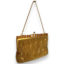 Load image into Gallery viewer, Vintage Gold Hand Beaded Handbag
