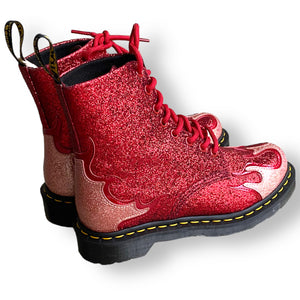 Incredible Glitter Flame Pascal Doc Martens