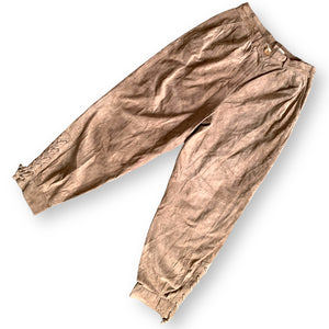 Beautiful Stone Suede Leather Pants by Landhaus