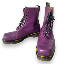 Load image into Gallery viewer, Dr Martens Made in England — Rare Square-Toe 1460s (Purple)
