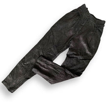 Load image into Gallery viewer, Vintage Jean Pierre Michelet Croc-Embossed Suede Leather Pants

