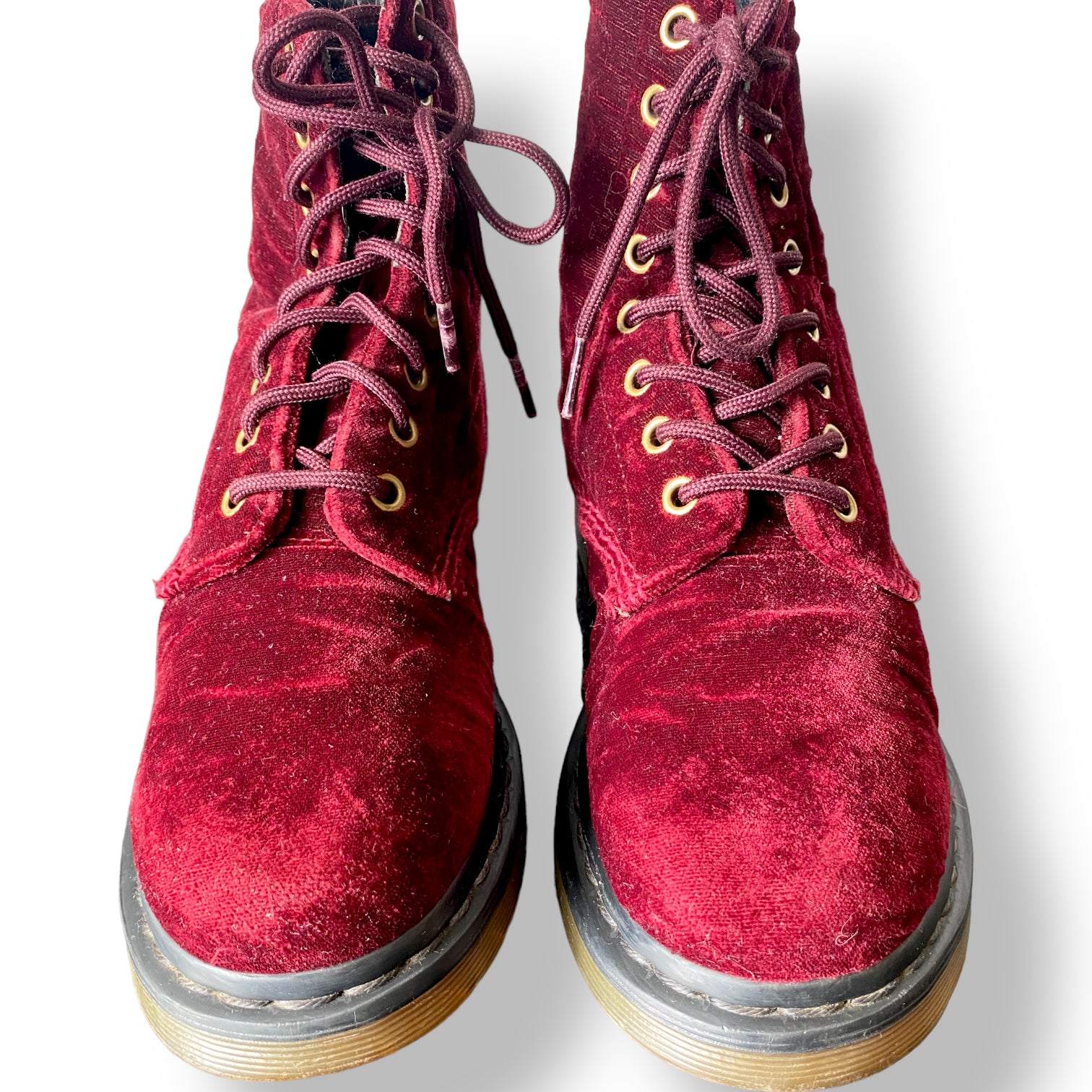 Absolutely Gorgeous Pair of Page Velvet Doc Martens â Vintage Swag SA