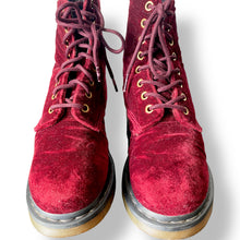 Load image into Gallery viewer, Absolutely Gorgeous Pair of Page Velvet Doc Martens
