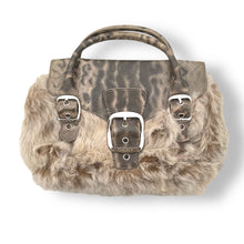 Load image into Gallery viewer, Vintage DKNY Fur Hand Bag

