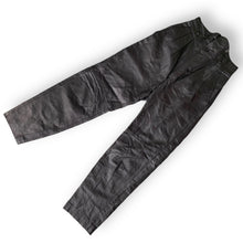 Load image into Gallery viewer, Vintage Black Leather High-Waisted Pants
