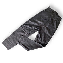 Load image into Gallery viewer, Vintage Black Leather High-Waisted Pants
