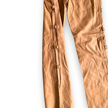 Load image into Gallery viewer, Vintage Camel Leather Buckle Detail Pants
