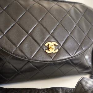 Vintage Chanel Quilted Lambskin Flap Bag with Tassel & Knotted Strap