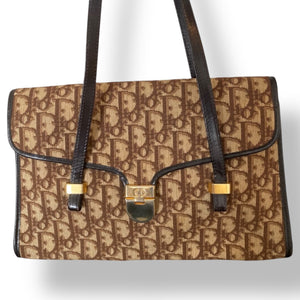 Christian Dior Monogram Top-Handle Tote – Rare Vintage Collectible