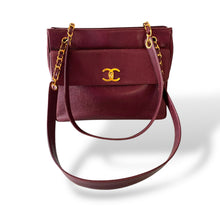 Load image into Gallery viewer, Chanel Vintage Caviar Leather Shoulder Bag with Gold-Plated Hardware | Early 1990s
