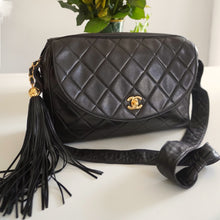 Load image into Gallery viewer, Vintage Chanel Quilted Lambskin Flap Bag with Tassel &amp; Knotted Strap
