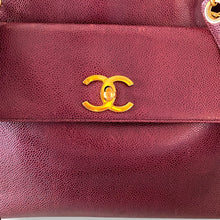 Load image into Gallery viewer, Chanel Vintage Caviar Leather Shoulder Bag with Gold-Plated Hardware | Early 1990s
