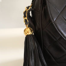 Load image into Gallery viewer, Vintage Chanel Quilted Lambskin Flap Bag with Tassel &amp; Knotted Strap
