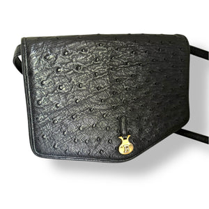 Vintage Bally Ostrich Sling Bag