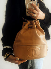 Load image into Gallery viewer, Vintage Chanel Caviar Leather Bucket Bag with Pouch
