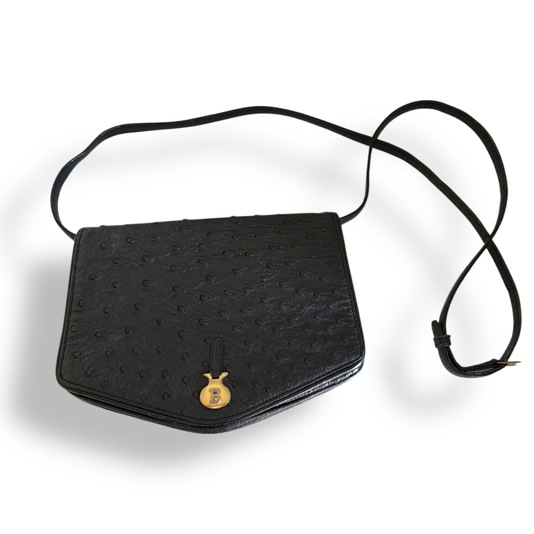 Vintage Bally Ostrich Sling Bag