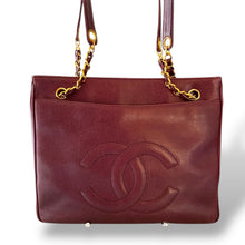 Load image into Gallery viewer, Chanel Vintage Caviar Leather Shoulder Bag with Gold-Plated Hardware | Early 1990s
