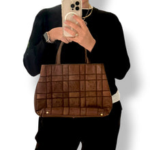 Load image into Gallery viewer, Vintage Exotic Patchwork Top Handle Bag
