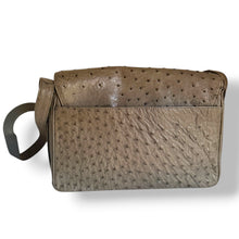 Load image into Gallery viewer, Vintage Ostrich Shoulder Bag in Sage Khaki
